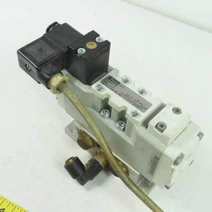 Parker H1EWXBBL49D Solenoid Valve 24VDC Coil 4-Way 2-Position 145PSI Max