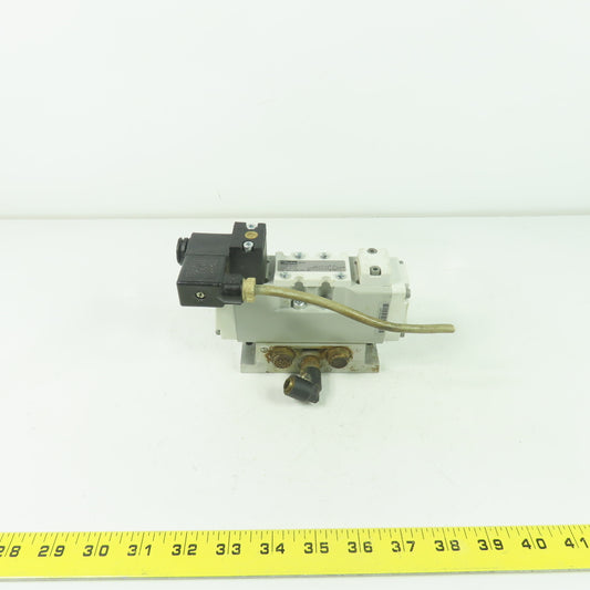 Parker H1EWXBBL49D Solenoid Valve 24VDC Coil 4-Way 2-Position 145PSI Max