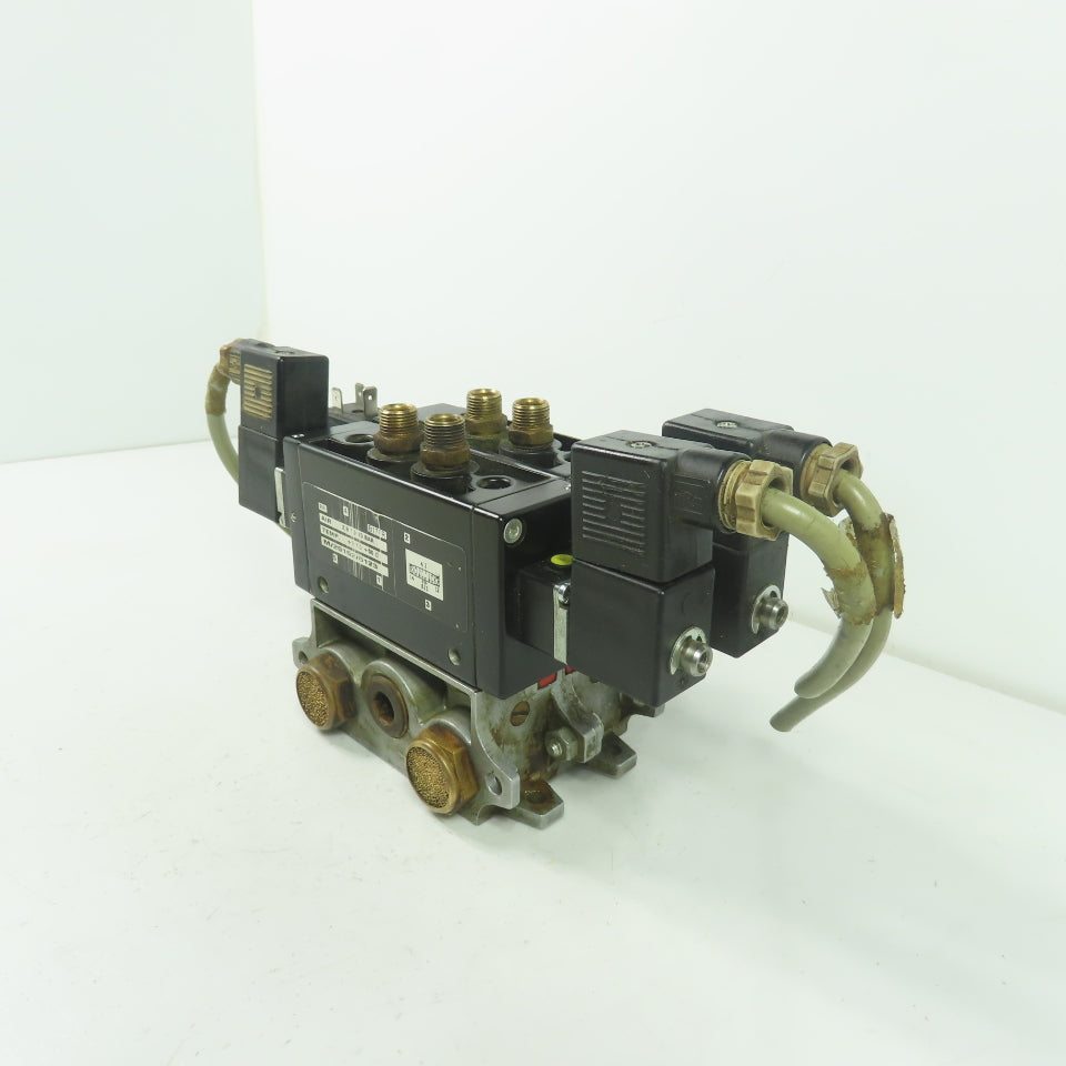 Norgren M/20152/6123 2 Solenoid Valve 10Bar 24VDC Coil W/ Manifold Block