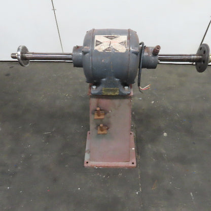Chas. F L'Hommedieu & Sons No. 118 3Hp 440V Pedestal Buffer 3400RPM 1-1/4" Arbor