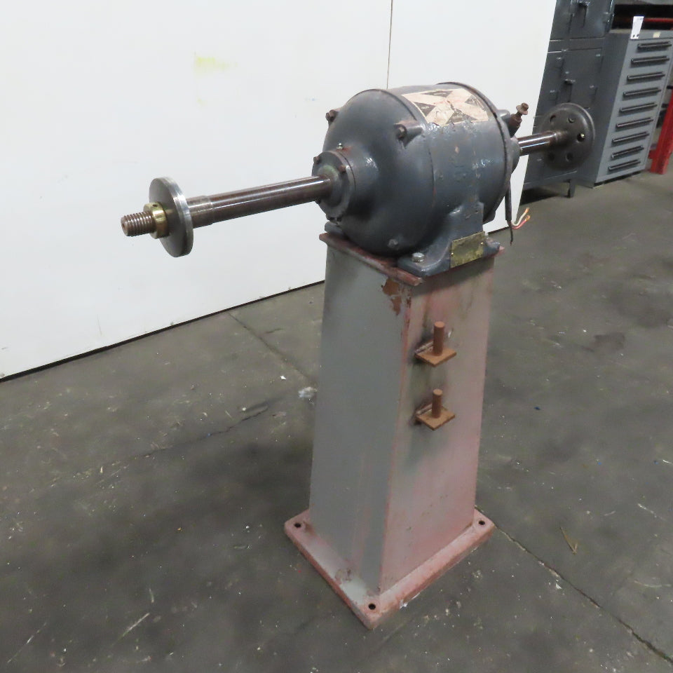 Chas. F L'Hommedieu & Sons No. 118 3Hp 440V Pedestal Buffer 3400RPM 1-1/4" Arbor