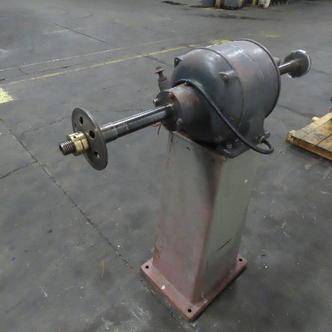 Chas. F L'Hommedieu & Sons No. 118 3Hp 440V Pedestal Buffer 3400RPM 1-1/4" Arbor