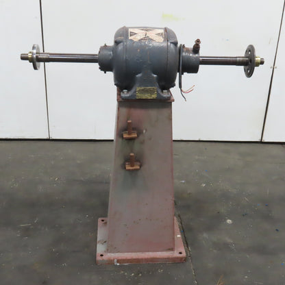 Chas. F L'Hommedieu & Sons No. 118 3Hp 440V Pedestal Buffer 3400RPM 1-1/4" Arbor