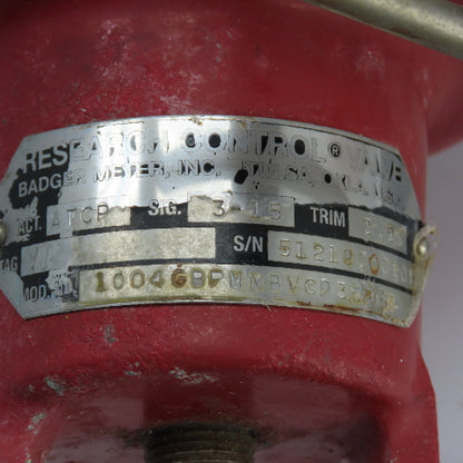 Badger Meter ATCP 1" Stainless Steel Valve & Actuator IPX2/4-20MA/3 Transmitter