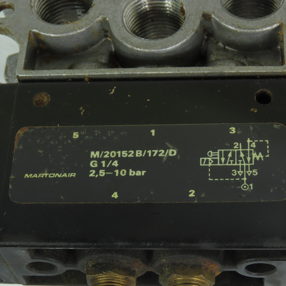 Norgren M/20152B/172/D Martonair Solenoid Valve 10Bar 24VDC Coil G 1/4