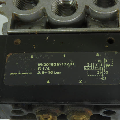 Norgren M/20152B/172/D Martonair Solenoid Valve 10Bar 24VDC Coil G 1/4