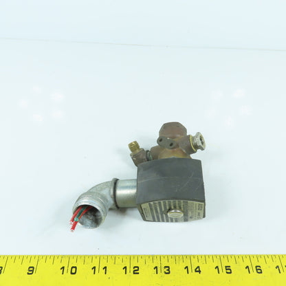Asco EF8320G184 Red Hat II General Purpose Solenoid Brass Valve 1/4" 120V Coil