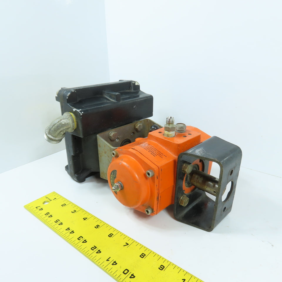 Bettis DS0040.B2A04K.14K0 Pneumatic Valve Actuator W/ Beacon Indicator