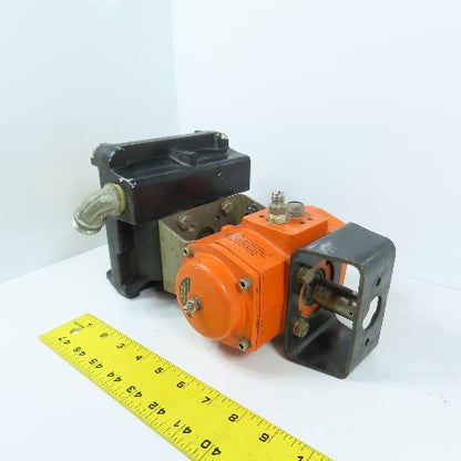 Bettis DS0040.B2A04K.14K0 Pneumatic Valve Actuator W/ Beacon Indicator