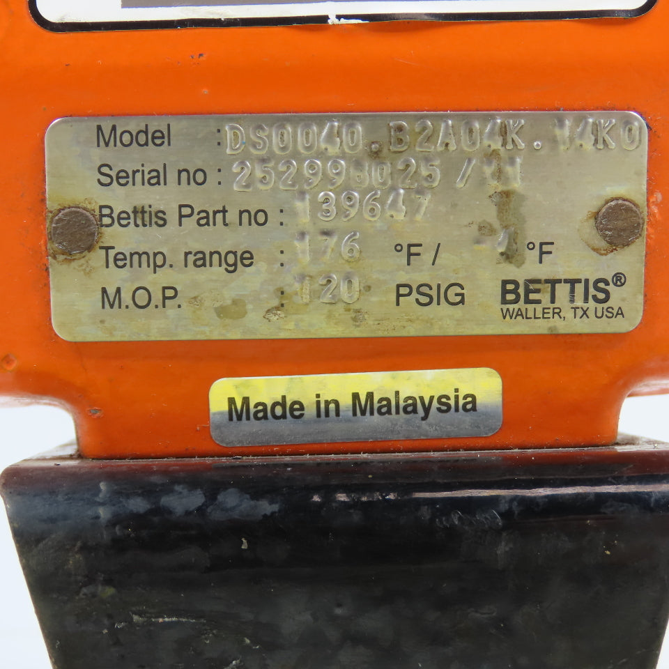 Bettis DS0040.B2A04K.14K0 Pneumatic Valve Actuator W/ Beacon Indicator