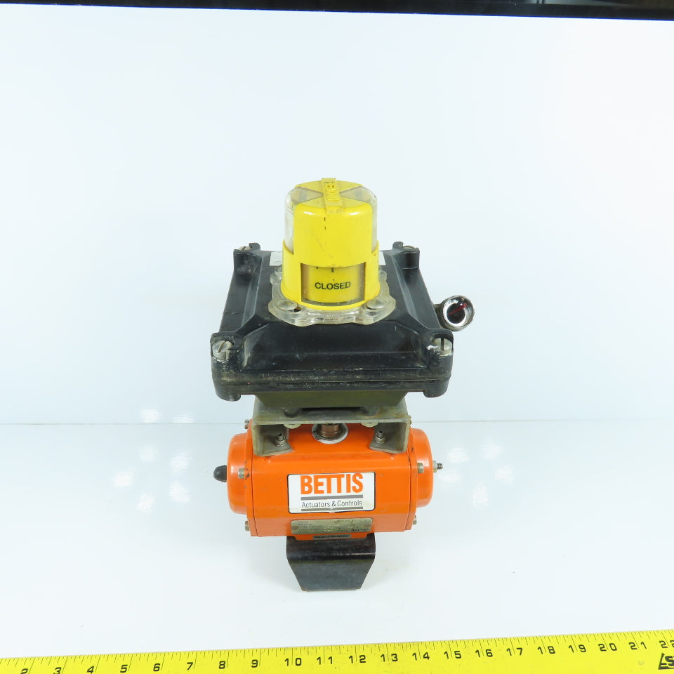 Bettis DS0040.B2A04K.14K0 Pneumatic Valve Actuator W/ Beacon Indicator