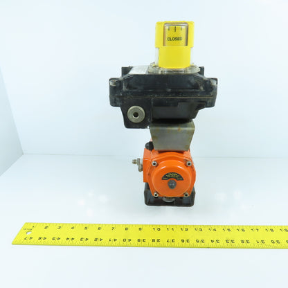 Bettis DS0040.B2A04K.14K0 Pneumatic Valve Actuator W/ Beacon Indicator