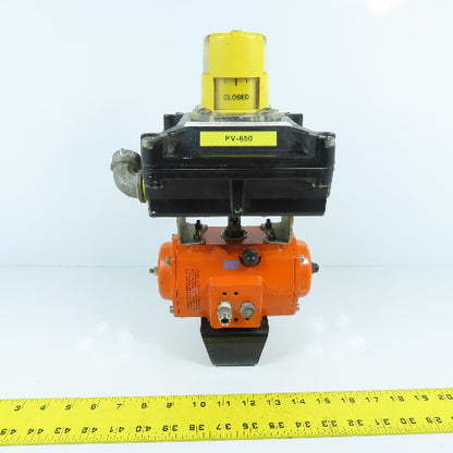 Bettis DS0040.B2A04K.14K0 Pneumatic Valve Actuator W/ Beacon Indicator