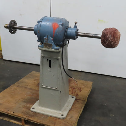 Chas. F L'Hommedieu & Sons No. 120 3Hp 440V Pedestal Buffer 3400RPM 1-1/4" Arbor