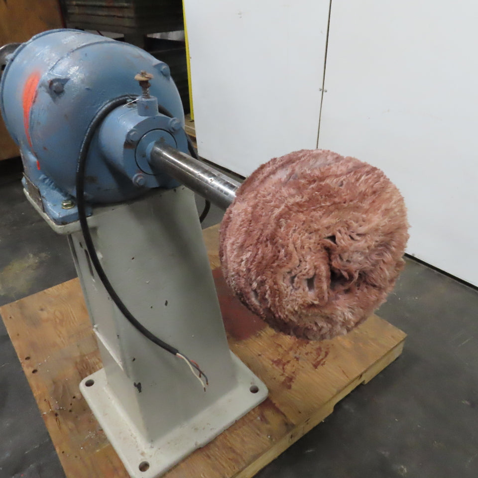 Chas. F L'Hommedieu & Sons No. 120 3Hp 440V Pedestal Buffer 3400RPM 1-1/4" Arbor