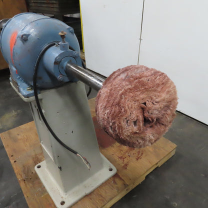 Chas. F L'Hommedieu & Sons No. 120 3Hp 440V Pedestal Buffer 3400RPM 1-1/4" Arbor