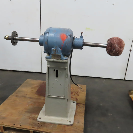 Chas. F L'Hommedieu & Sons No. 120 3Hp 440V Pedestal Buffer 3400RPM 1-1/4" Arbor
