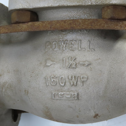 Powell A-5740 1-1/2" Flanged Stainless Steel Manual Plunge Valve 150WP