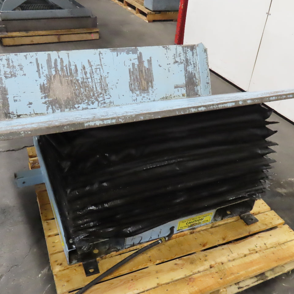 Airfloat 2 Ton 48" x 56" Pneumatic Air Bag Tilt Table Ergonomic Tote Unloader