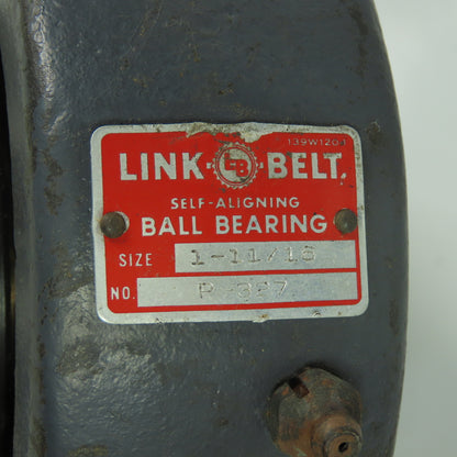 Link belt P-327 1-11/16" 2-Bolt Self Aligning Pillow Block Ball Bearing