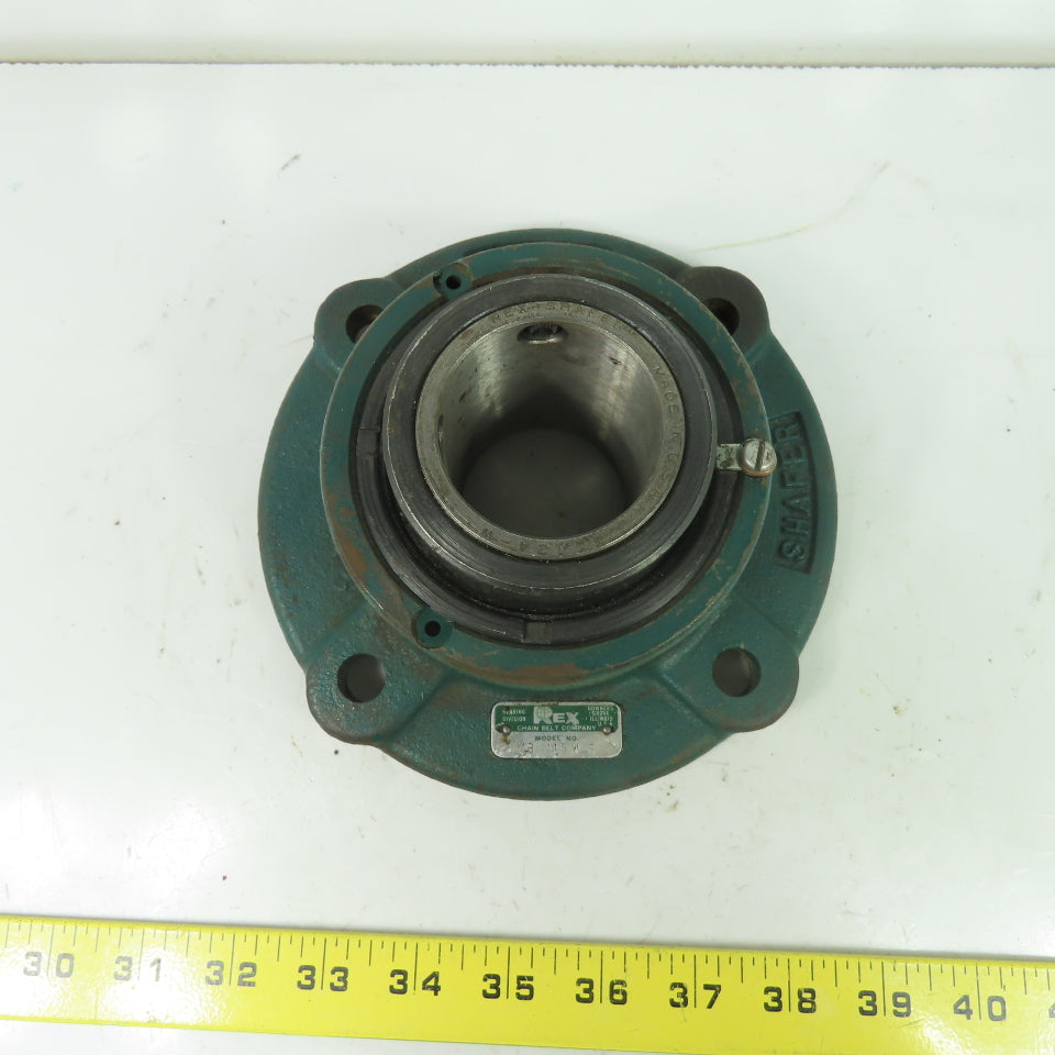 Rex ZB-115 W S 1-15/16" 4-Bolt Flange-Mount Ball Bearing