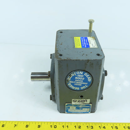 Boston 718-40X-J 100 Series Right Angle 40:1 Ratio Gear Reducer 0.460HP 43.75RPM