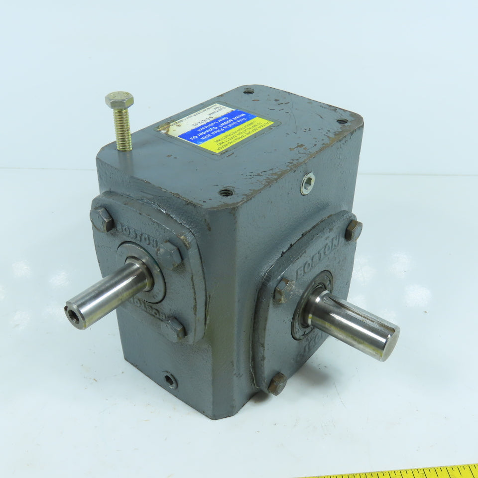 Boston 718-40X-J 100 Series Right Angle 40:1 Ratio Gear Reducer 0.460HP 43.75RPM