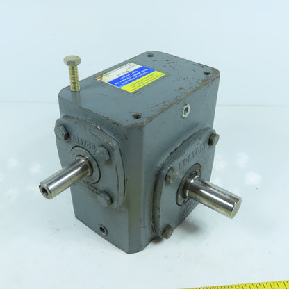 Boston 718-40X-J 100 Series Right Angle 40:1 Ratio Gear Reducer 0.460HP 43.75RPM