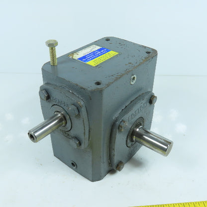 Boston 718-40X-J 100 Series Right Angle 40:1 Ratio Gear Reducer 0.460HP 43.75RPM