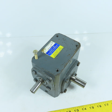 Boston 718-40X-J 100 Series Right Angle 40:1 Ratio Gear Reducer 0.460HP 43.75RPM