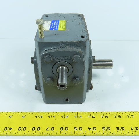 Boston 718-40X-J 100 Series Right Angle 40:1 Ratio Gear Reducer 0.460HP 43.75RPM