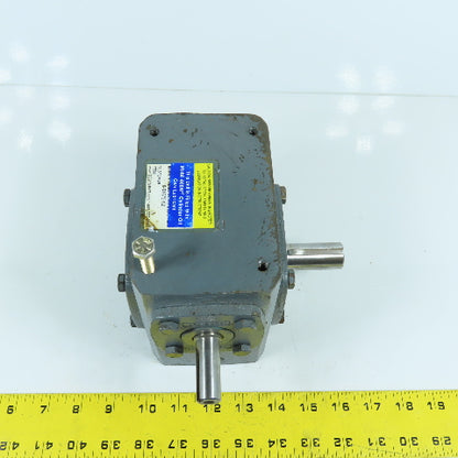 Boston 718-40X-J 100 Series Right Angle 40:1 Ratio Gear Reducer 0.460HP 43.75RPM