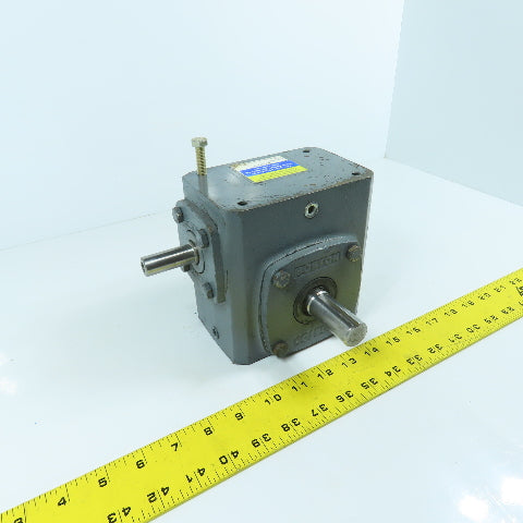 Boston 718-40X-J 100 Series Right Angle 40:1 Ratio Gear Reducer 0.460HP 43.75RPM