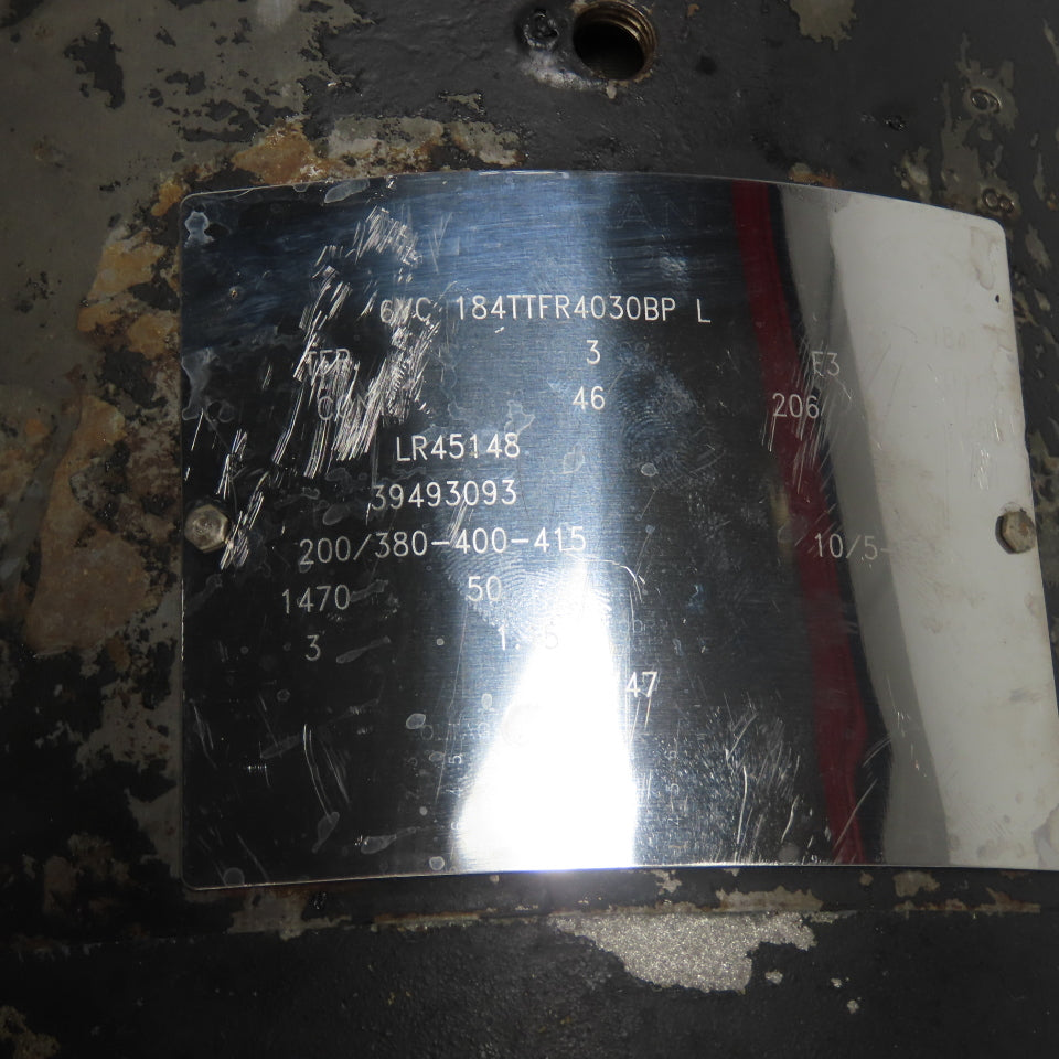 Ingersoll rand 6VC 184TTFR4030BP 3HP Electric Motor 3Ph 230/460V 184T Frame