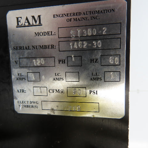 EAM ST300-2 Label Sourcetag Applicator 120V Single Phase