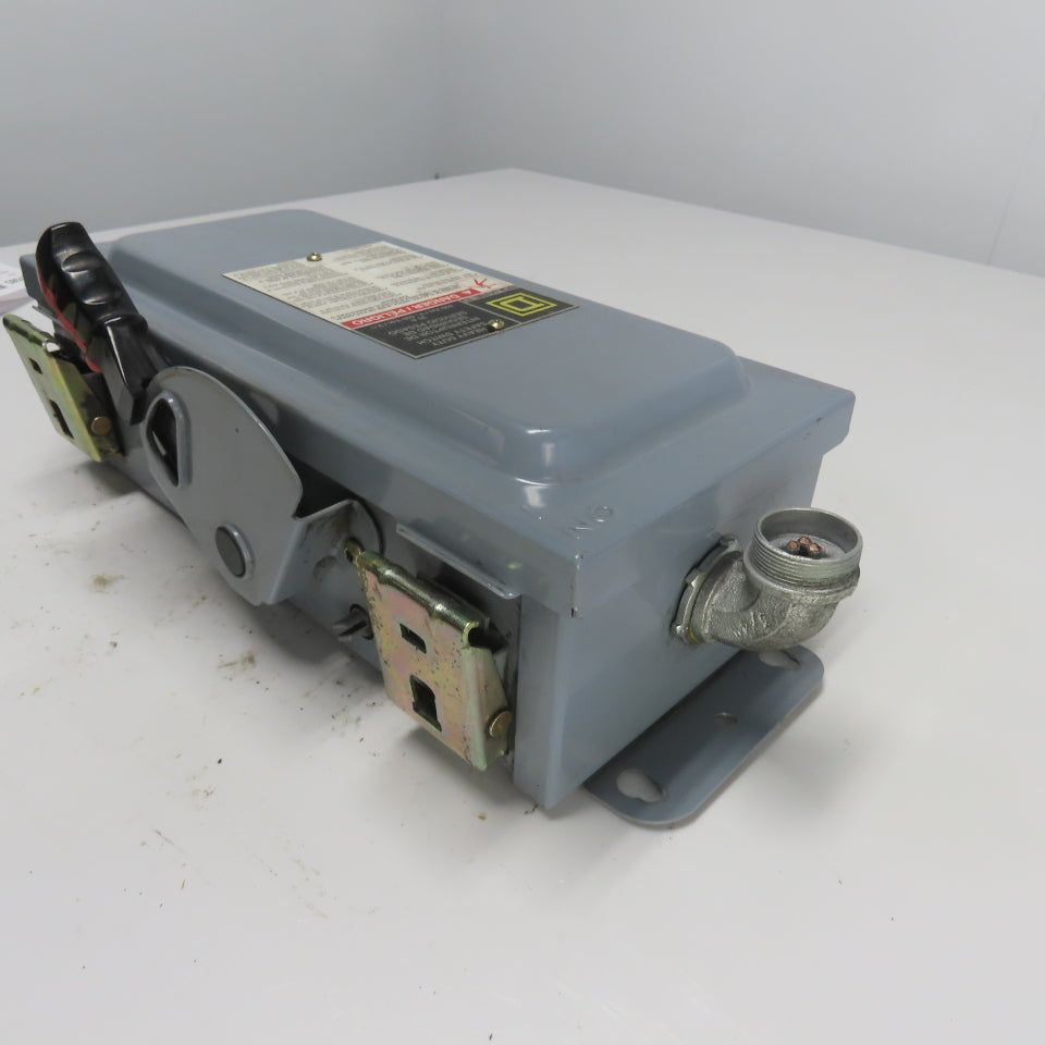 Square D H361AWKEI 30A 600V AC/DC 3 Pole Fusible Safety Disconnect Switch