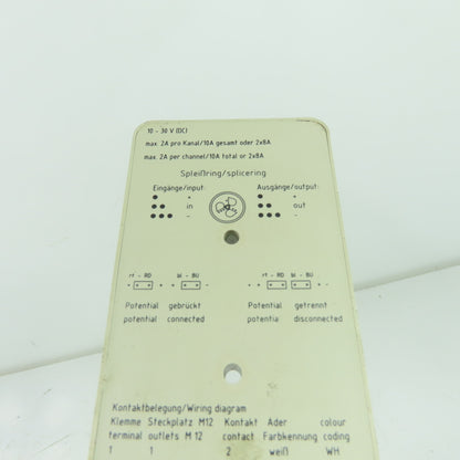 Weidmuller 176006 1000 8-Position Distribution Block 10-30VDC