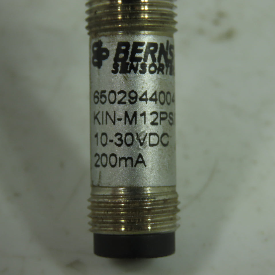 Bernstein KIN-M12PS/004-KS12 Proximity Switch Sensor 10-30VDC 200mA
