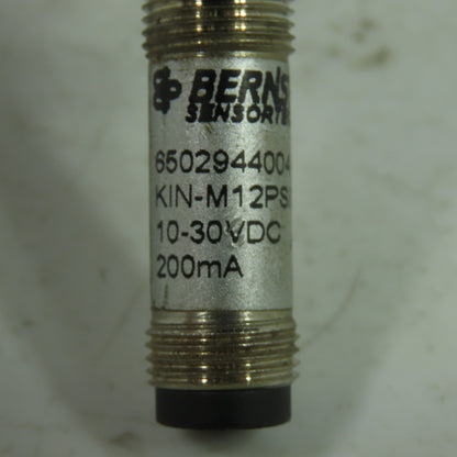 Bernstein KIN-M12PS/004-KS12 Proximity Switch Sensor 10-30VDC 200mA