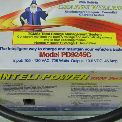 Progressive Dynamics PD9245C 13.6VDC 45A Power Converter Charger 105-130VAC In