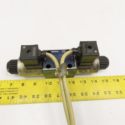Bosch 0 810 092 113 2 Position Double Solenoid Hydraulic Valve 24VDC