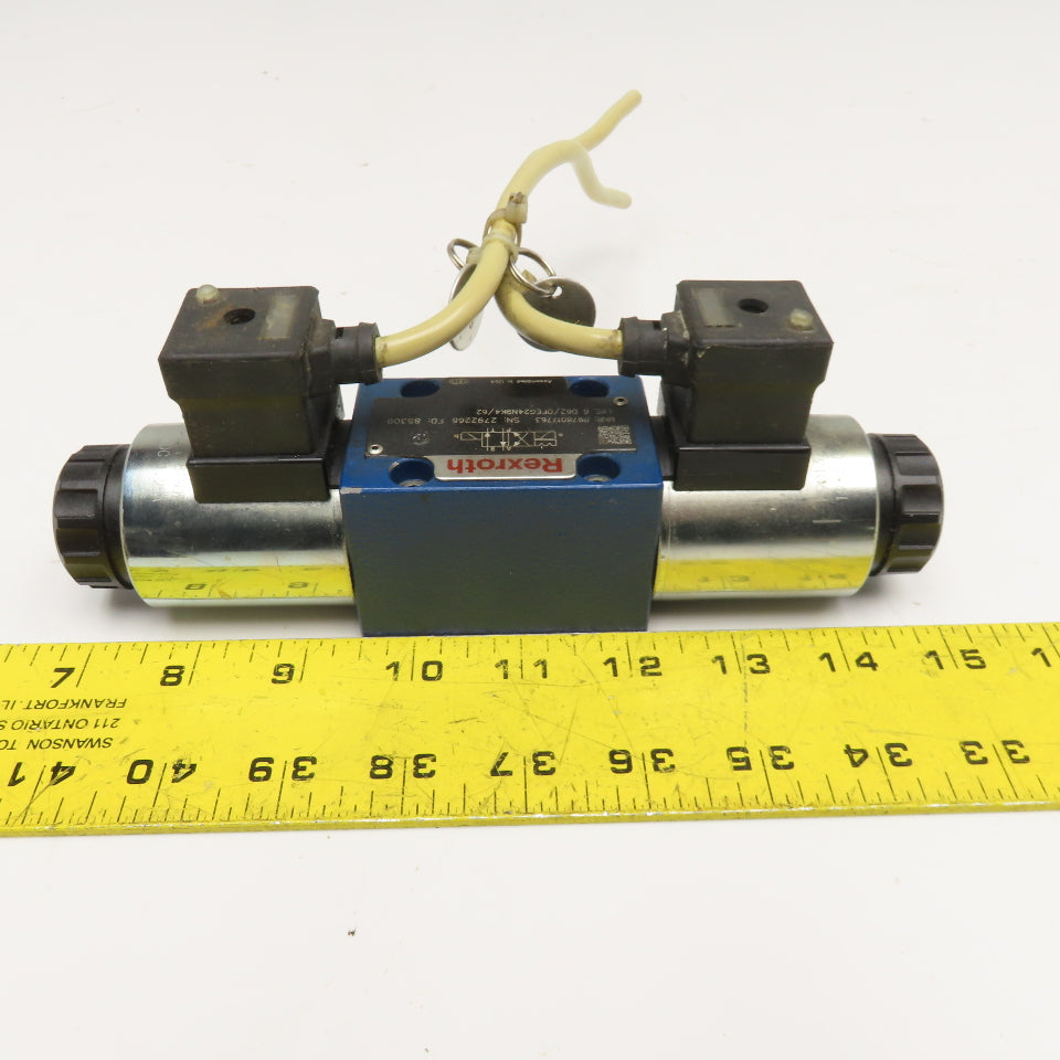 Rexroth 4WE6D32/OFEG24N9K4/62 2 Position Double Solenoid Hydraulic Valve 24VDC