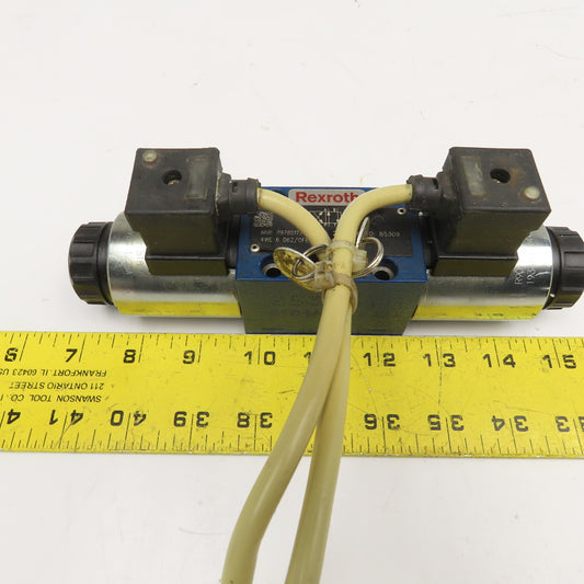 Rexroth 4WE6D32/OFEG24N9K4/62 2 Position Double Solenoid Hydraulic Valve 24VDC