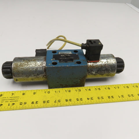 Rexroth 4WE10E33/CG24N9K4 5/3 Position Closed Center Solenoid Valve 24VDC