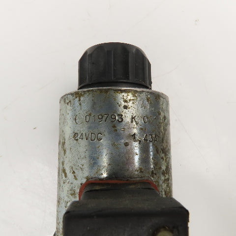 Rexroth 4WE10E33/CG24N9K4 5/3 Position Closed Center Solenoid Valve 24VDC