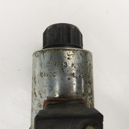 Rexroth 4WE10E33/CG24N9K4 5/3 Position Closed Center Solenoid Valve 24VDC