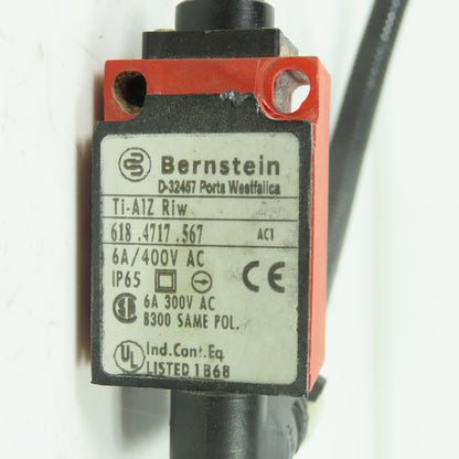 Bernstein Ti-A1Z Riw Limit Switch 400V 6A 618.4717.567