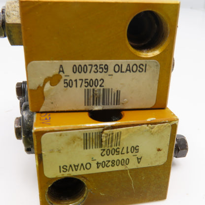 3 Way Lubrication Metering Manifold 1/4" NPT Lot Of 3