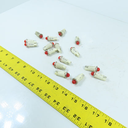 VCC 1091QM1 12V 2W Panel Mount Red Indicator Lights Lot Of 16