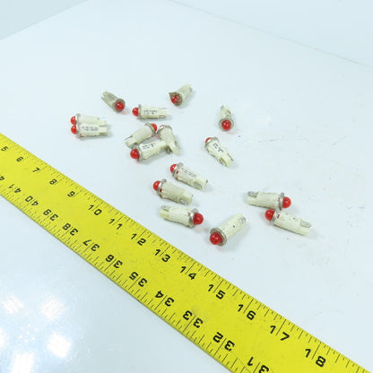 VCC 1091QM1 12V 2W Panel Mount Red Indicator Lights Lot Of 16
